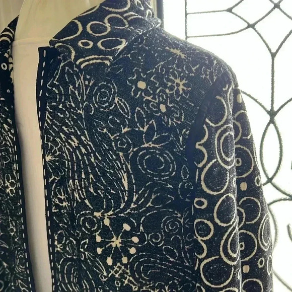 YAK MAGIK JACKET REVERSABLE Black and White pattern size Large - Picture 7 of 12